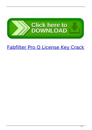 Fabfilter Pro Q 3 License Key Free